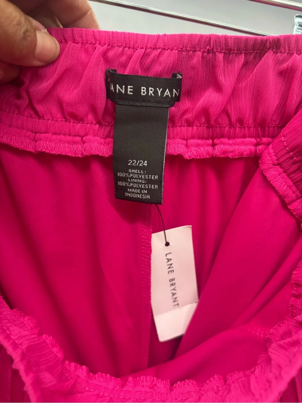 LANE BRYANT Hot Pink Pleated Skirt